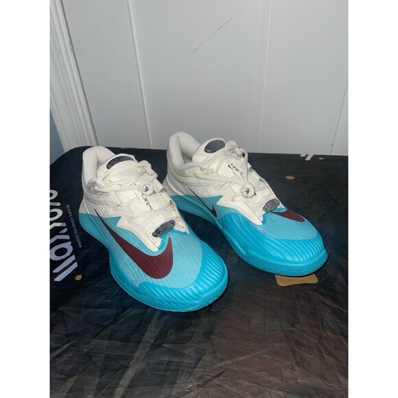 New Women’s 8.5 Nike Vapor Pro 3 Premium Hard Court Tennis Shoes Teal HJ6641-300 - Picture 4 of 7